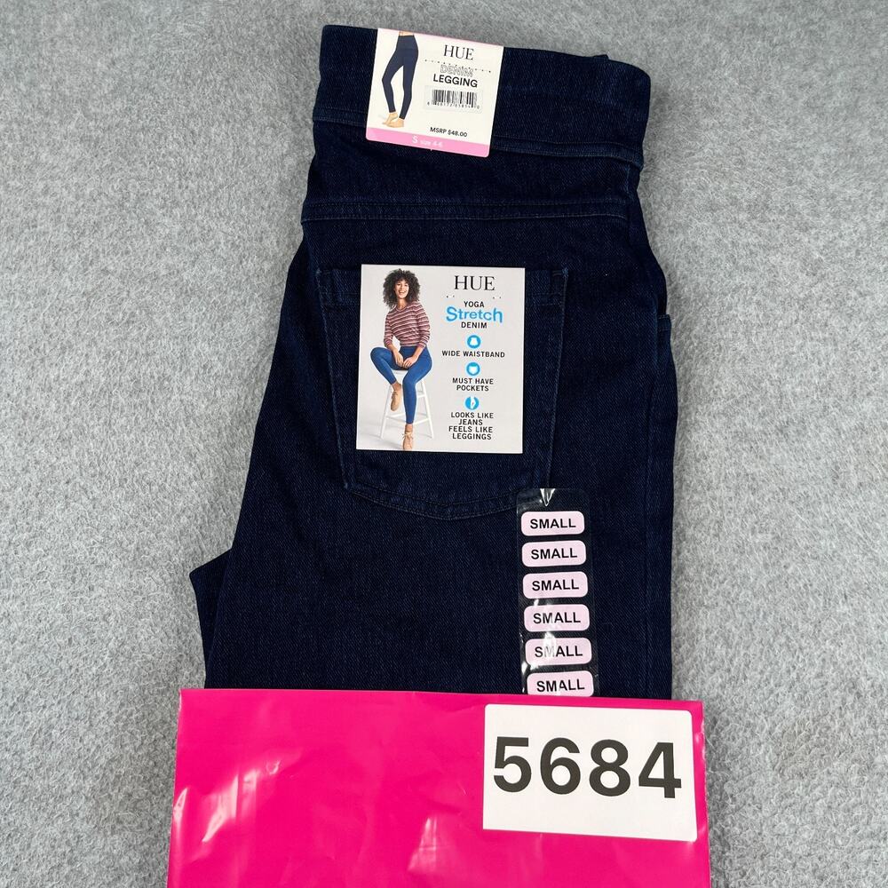 Hue Yoga Stretch Denim Pants Womens Small Size 4-6 NEW NWT